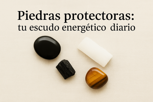 Piedras protectoras: tu escudo energético diario. (Por AmatenaCristales / Amatena Cristales)